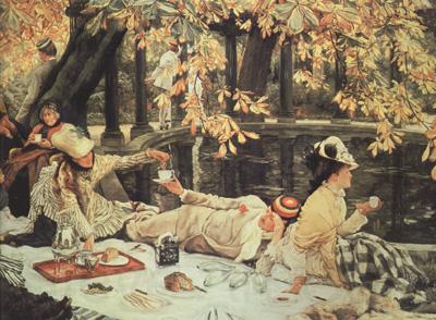 James Tissot Holiday (The Picnic) (nn03) Norge oil painting art